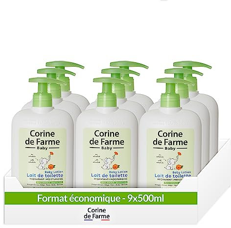 Corine de Farme | Éco Pack de 9 x Lait de Toilette Hydratant au Calendula apaisant