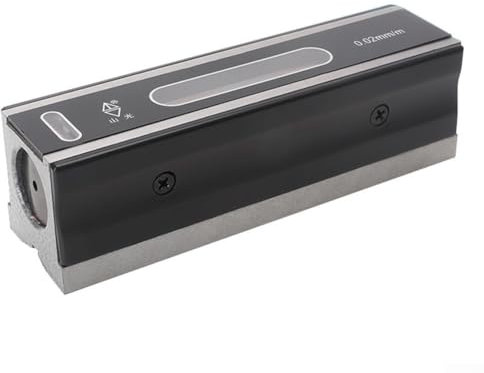 for PRECISION Engineers for SPIRIT Level, for PRECISION for SPIRIT Level with 2 Vials Engineers Straight Edge Ruler with Wooden Case for Storage(100MM)