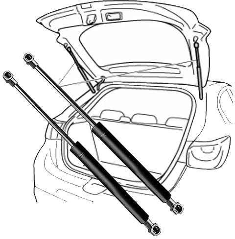2 Stück Auto Kofferraum Gasfeder für Bmw 7er F01 2008-2015, Heckklappendämpfer Gas Springs Stützstangen Gasfeder Stoßdämpfe Zubehör
