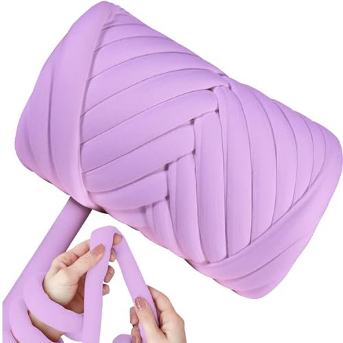 Dicke Wolle Garn 500g,Chunky XXL Wolle zum Handstricke,Sperrige Textilgarn zum häkeln für körbe,Decke, Kissen, Rucksack,Haustierkorb