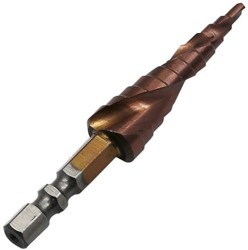 3–13 mm M35 Kobalt-Stufenbohrer, doppelter 1/4-Zoll-Sechskantschaft, zweischneidiger Spiralnut-Stufenbohrer