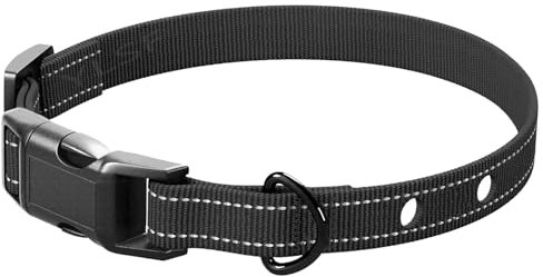 Remplacement Collier en Nylon de Chien avec 2 Trous pour Entraînement à Aboyer Collier 3/4 Sangle Strap pour Clôture D'aboiement Compatible avec Presque Toutes Les Marques de Colliers Electriques