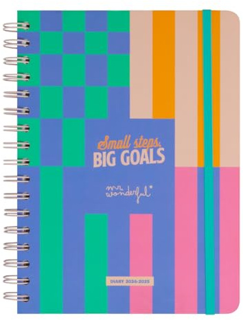 Mr.Wonderful – Kalender Basic 2024-25 Wochenkalender – Small Steps, Big Goals