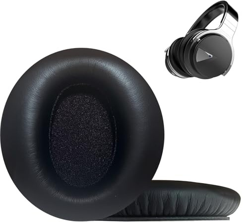 Ersatz-Ohrpolster aus Schaumstoff, kompatibel mit COWIN E7 / E7 Pro Active Noise Cancelling-Kopfhörer, weicher Leder-Kopfhörerbezug, hochdichter Geräuschunterdrückungsschaum, Schwarz (nicht für