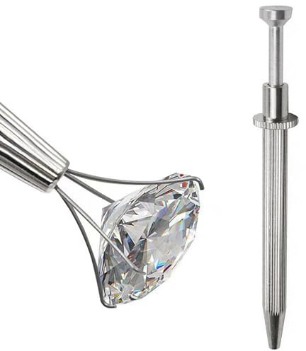 OioTuyi Piercing Zange 12cm, Kugelhalter mit 4 Klauen, Piercing Werkzeug für Kugeln, Praktisches Zubehör, Ideal für Schmuck und Diamant, Edelstahl