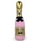 MIJOMA Hundespielzeug Barking Bubbles - Plüsch-Champagnerflasche für Hunde, Quietschgeräusch, Robustes Polyester, 28 cm (Rosa)