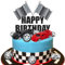 HGSHUO Rennwagen Tortendeko Geburtstag Kuchen Deko Racing Car Cake Topper Happy Birthday Torte Deko Auto Kuchendeko Kuchendekoration Rennen Cupcake Topper Kindergeburtstag