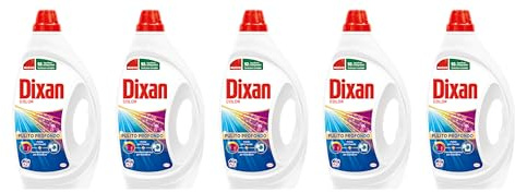Dixan Detersivo Lavatrice Liquido Color, 5 confezioni da 42 lavaggi, 210 lavaggi totali