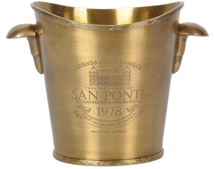 SDA287MZ Eiseimer Hochwertiger Kupfer-Eiskübel, handgefertigter EIS-Pellet-Eimer, gekühlter Getränke-Eimer for Bar, Party, Camping Eiswürfelkühler