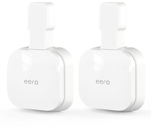 Steckdosen-Wandhalterung für eero 7, Standhalterung, kompatibel mit eero 7 Dual-Band Mesh Wi-Fi 7 Router-Extender, keine Kabelsalat, platzsparend, 2 Stück
