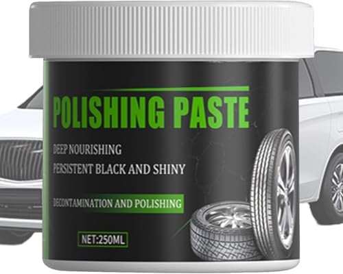 Cera per pneumatici per auto multiuso – Crema per pneumatici per lucidatura e pulizia della ruota protettore | pneumatici antipolvere brillano, crema per la cura dei veicoli, cura dei
