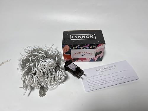 LYNNON Eisregen Lichterkette Außen 640 LED Lichtervorhang 23m Weihnachtsbeleuchtung Außen, Wasserdicht Lichterkette Outdoor/Innen mit 8 Modi Timer für Hochzeit Balkon Haus Weihnachtsdeko, Warmweiß