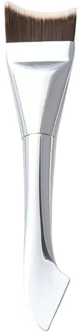 Flat Foundation Brush, Thin Foundation Brush, Wet Dry Use Concealer Tool, Outdoor Travel Makeup Accessories for Blending Liquid Cream Teens Girl College Student Dancer