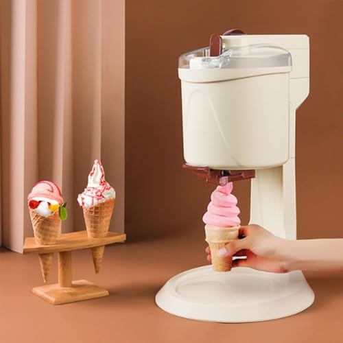 Softeismaschine Für Zuhause, 1 Liter Fassungsvermögen, Automatische Mini-Eismaschine, Doppelblatt-Rührwerk, Ideal Für Die Zubereitung Von Fruchteis Und Desserts In Restaurants