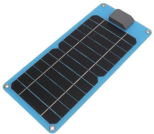 Ausla Chargeur de Panneau Solaire, Chargeur de Batterie de Voiture étanche et Portable avec Sortie 8 W pour Camping-cars et Bateaux