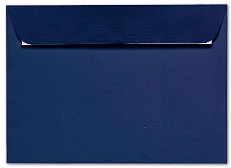 ARTOZ 25x Briefumschläge DIN C5 Blau (classic blue) - 229 x 162 mm Kuvert ohne Fenster - Umschläge selbstklebend haftklebend - Serie Artoz 1001