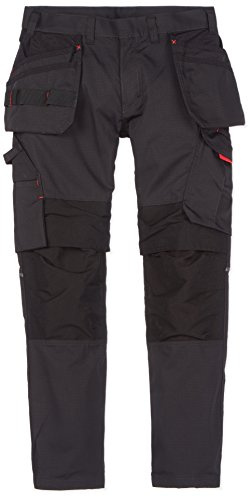 Blaklader 14961330 Service Shorts mit Nageltaschen, schwarz/rot, grootte D92