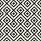 Geometric Black and White Cushioned Vinyl Flooring Sheet Lino Tile Effect Anti Slip Bathroom Kitchen Flooring 2m & 3m Width (Cairo, 4m x 2m)