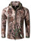 Taktische Militärjacke, warm, Fleece, lange Ärmel, mit Kapuze, Camouflage, wasserdicht, für Camping, Jagd, Angeln, Outdoor, Jacke mit Kapuze Gr. XXXL , Camouflage Bäume.