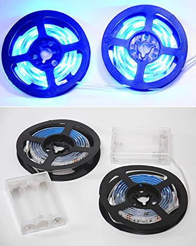 Sunboia LED Strip Beleuchtung,LED Streifen,LED Stripes 2X1M,LED Lauflicht,LED Leiste,LED Lichtleiste,LED Band,Lichter Streifen 2M Wasserdicht 5050 SMD Home Kit -Blau