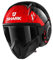 SHARK Motorradhelm STREET DRAK CROWER KAR, Schwarz/Rot, XS