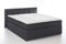 3F FURNITURE FOR FRIENDS Boxspringbett Bea 200x200 cm Anthrazit Härtegrad H3 | 7-Zonen Taschenfederkern Matratze + Visco Topper | mit niedrigem 90 cm Kopfteil ideal für Dachschrägen