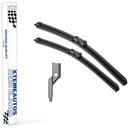 Xtremeauto Replacement Front Windscreen Wiper Frameless Blade Kit - 2x Blades For Fiat 500 Hatchback Oct 2007 Onwards