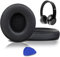 SoloWIT® Cuscinetti Auricolari Di Ricambio per Beats Solo 2 e Solo 3 Wireless On-Ear Cuffia con morbida pelle proteina/memory foam/nastro adesivo forte - Deluxe Black