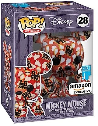 Funko Pop! Artist Series 2021- Disney Mickey Mouse - Disney Standard Characters - Amazon Exclusive - Collectable Vinyl Figure - Includes Premium Plastic Protector Display Case - Gift Idea