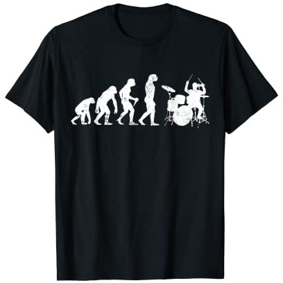 Batteria Evolution Drummer batterista uomo donna Maglietta