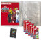 Collect-it 2021/22 Topps Match Attax - Sammelalbum-Bundle mit 1 Leere Sammelmappe, 5 Booster, 40 Hüllen (A4, Transparent)