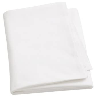 Jotex Zack Bettlaken - 100% hochwertige Bio-Baumwolle GOTS Zertifiziert Bettlaken - Weiß, 150 x 250 cm