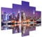 Estika Leinwand bilder - Manhattan New York - 150x105 cm, 5 teilige kunstdruck - Wandbilder wohnzimmer, schlafzimmer, Moderne wanddeko, Bild auf leinwand - New York bilder - 1287A_5H