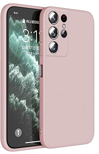 Topme Handyhülle Hülle Fur Samsung Galaxy S21 Ultra (6.8 Inches) Case Schutzhülle, Hautschutz Aus TPU Silikonhülle - Sandpulver