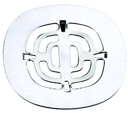 Westbrass A316-26 - Copertura di scarico in ottone con griglia per doccia, 4-1/2, cromato lucido