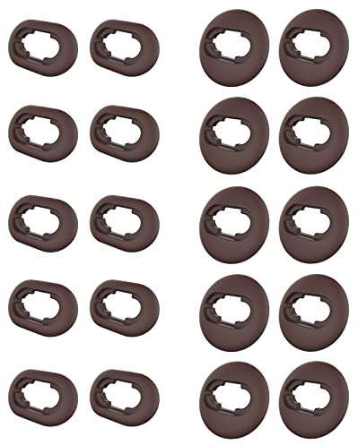 A-Focus 10 Paar S/L Galaxy Buds Live Ear Tips Adapter Set Ersatz Wing Earbuds Kissen Ohr Gel Cover Skin Zubehör Kompatibel mit Samsung Galaxy Buds Live SM-R180, Mystic Brown
