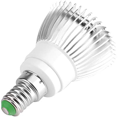 KIMISS Vollspektrum-Pflanzenlicht LED-Wachstumslicht Silbernes Aluminium Vollspektrum 85 265 V 18 W 18 LED-Wachstumslicht, Blumenpflanze, Hydrokultur-Wachstumslampe (Gu10) (E14)