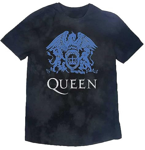 Queen - Shield T-Shirt for Boys/Girls, black, blue, 11-12 Years