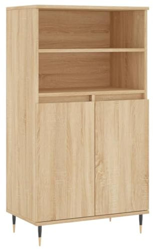 vidaXL Highboard Sonoma-Eiche 60x36x110 cm Holzwerkstoff