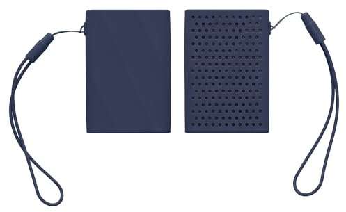 kwmobile Étui Disque Dur Compatible avec Samsung Portable SSD T9 - Coque Protection Disque Dur Externe en Silicone - Bleu foncé