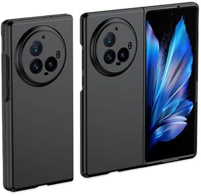 QINOUK Cover per vivo X Fold 3 Pro, [Antigraffio] Ultra Sottile e PC Protezione Case Cover, Cover per vivo X Fold 3 Pro-Nero