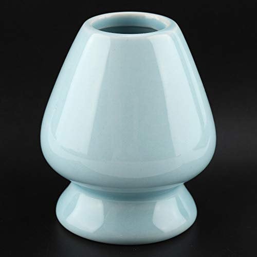 Ceramic Matcha Whisk Stand Holder, Prevent, Air Dry Naturally, Four Colors Available, Suitable for Any Matcha Whisk, Tea Lover Accessories (Blue)