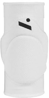 ninesquared - Rodilleras Sleek voleibol protectoras transpirables elásticas unisex 1 par (blanco, M)