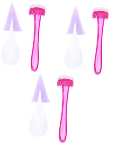 Mikinona 3 Sätze Intimbereich Trimmen Haarschablonen Intimrasur Vorlage Bikinizonen-trimmer Mujer Weiblich Abs Afeitadora Damen Elektrisch Mini Maschine Elektrorasierer Für Frauen Kieselgel
