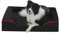 PAWZ Road Hundebetten groß, waschbar, orthopädische Hundebetten mit abnehmbarem Flanell-Bezug mit Reißverschluss, Hundesofa für große Hunde, 2-lagiges, wasserdichtes Hundebett, Schwarz, 89 x 63 x 16cm