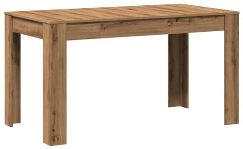 vidaXL Tavolo Pranzo Artigianale 140x74,5x76 cm Legno Multistrato, Tavolo per Sala da Pranzo, Tavolo da Ristorante, Mobile per Sala da Pranzo