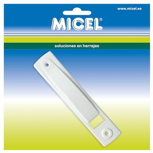 MICEL - 92717 - Protector para Recogedor de Persiana, para Cintas de 18 mm, acabado Blanco, 190 x 40 x 16 mm
