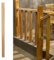 Barandilla Escalera Postes de Balaustre Madera Maciza Balaustres para Escalera Interior, Balaustres Cuadrados para Escaleras Pintados, 95 Cm Balaustres de Madera Maciza para Escaleras Interior Exterio