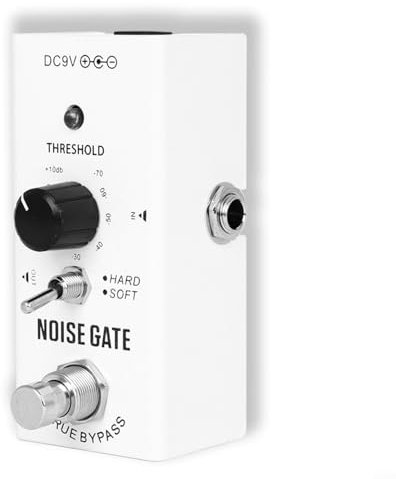 Puupaa E-Gitarre Noise Gate Effektpedal Noiser Killer Pedale, Noise Suppression Effects, True Bypass für 2 Modi