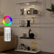Aplancee Glasvitrine Standvitrine in Weiß mit LED, 164 * 36.3 * 80.5cm Vitrinenschrank mit 4 Glasböden & 2 Türen aus gehärtetem Glas, Vitrine für Wohnzimmer Büro Sammlerstücke Bücher Wein